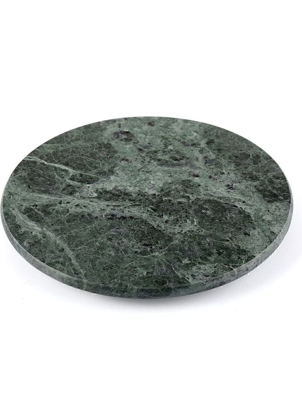 Creative Home Natural Marble Round Trivet Cheese Board Dessert Serving Plate 8"